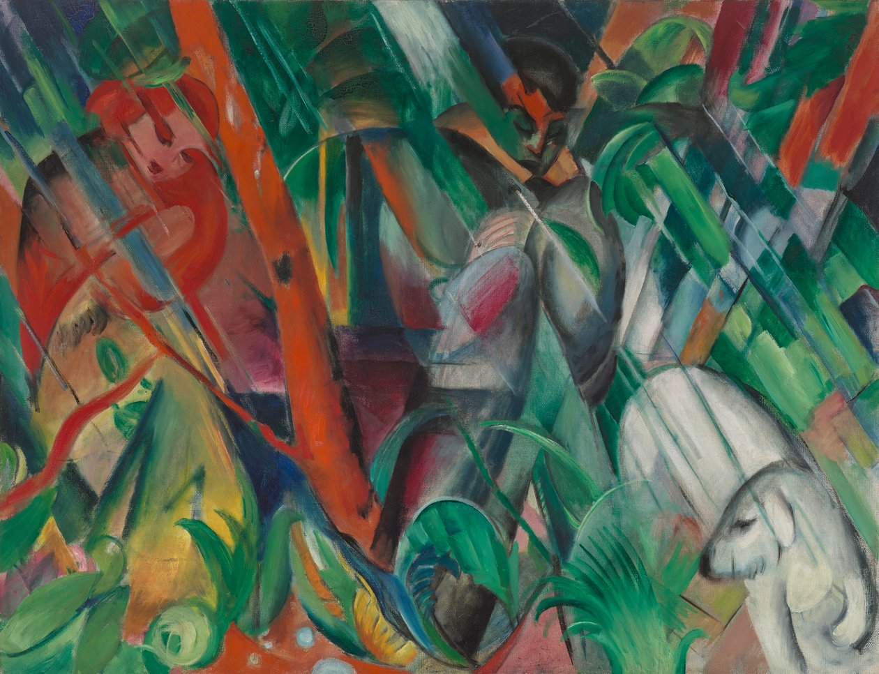 Im Regen von Franz Marc