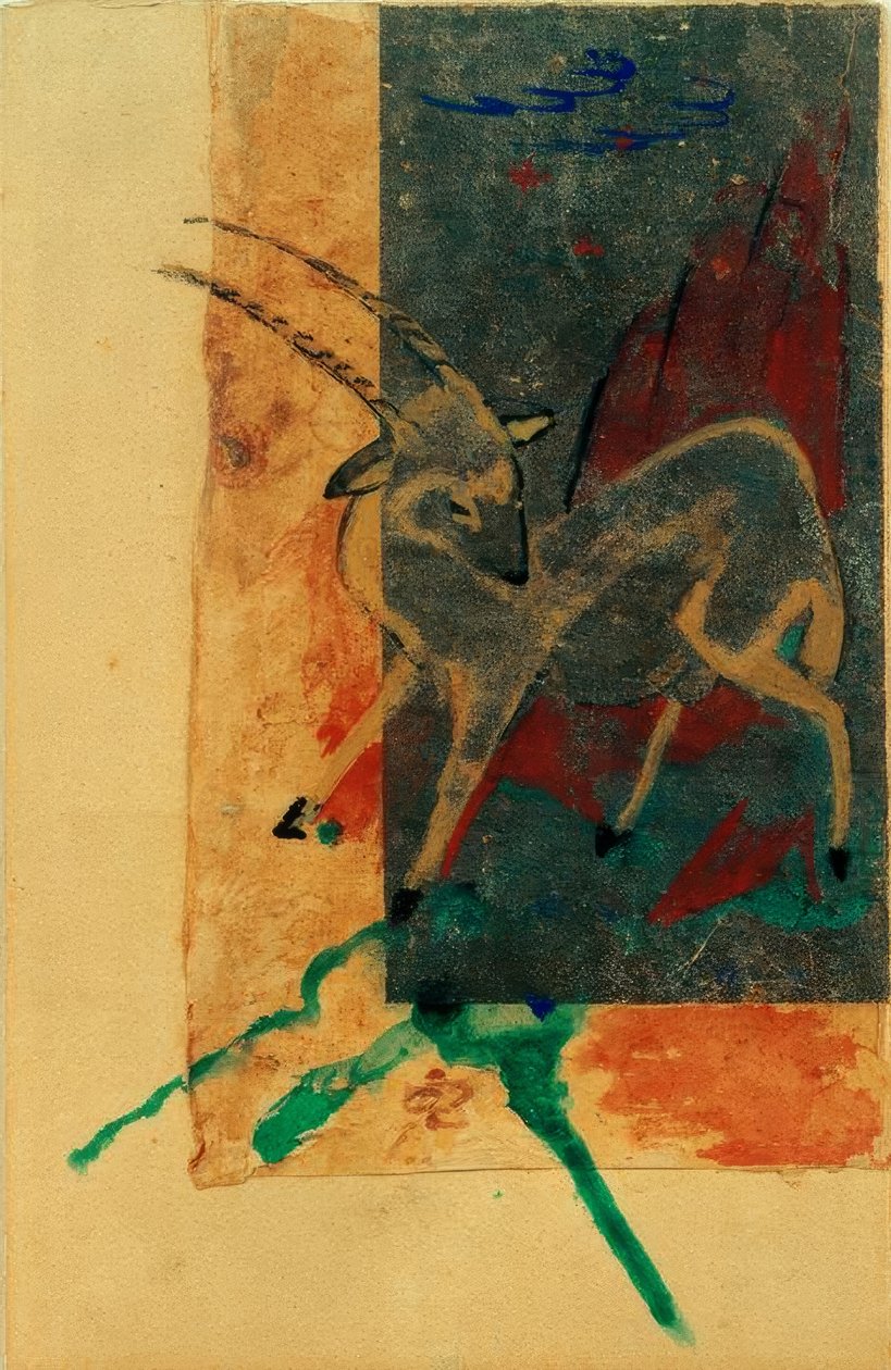 Steinbock von Franz Marc