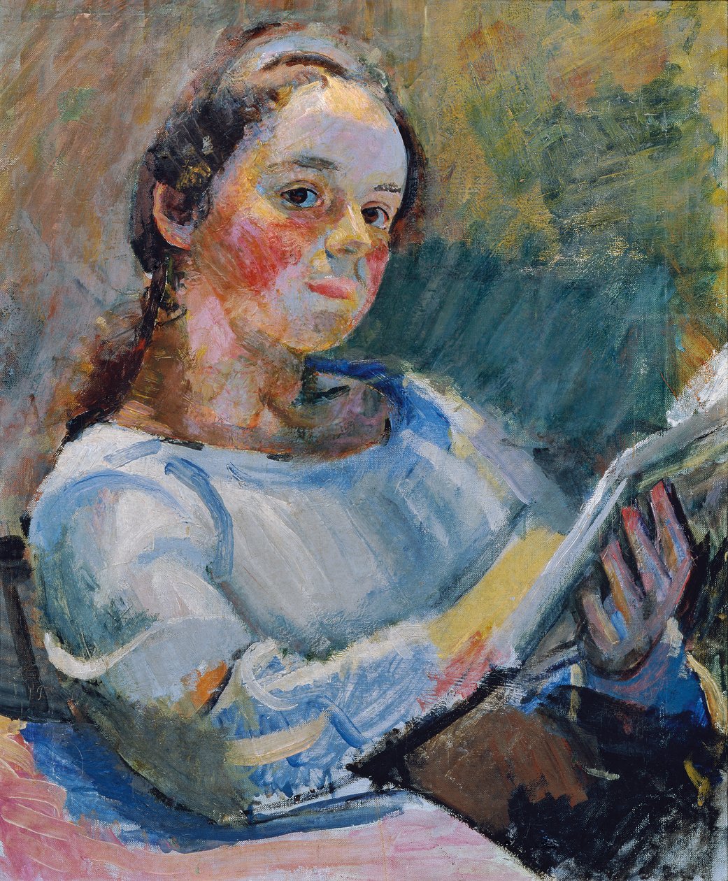 Lesendes Mädchen von Franz Wiegele