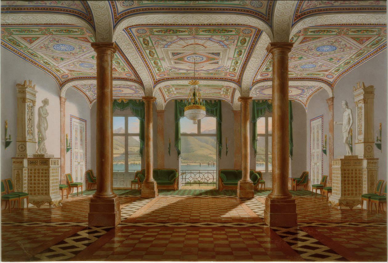 Salon des Tegernseer Schlosses von Franz Xaver Nachtmann