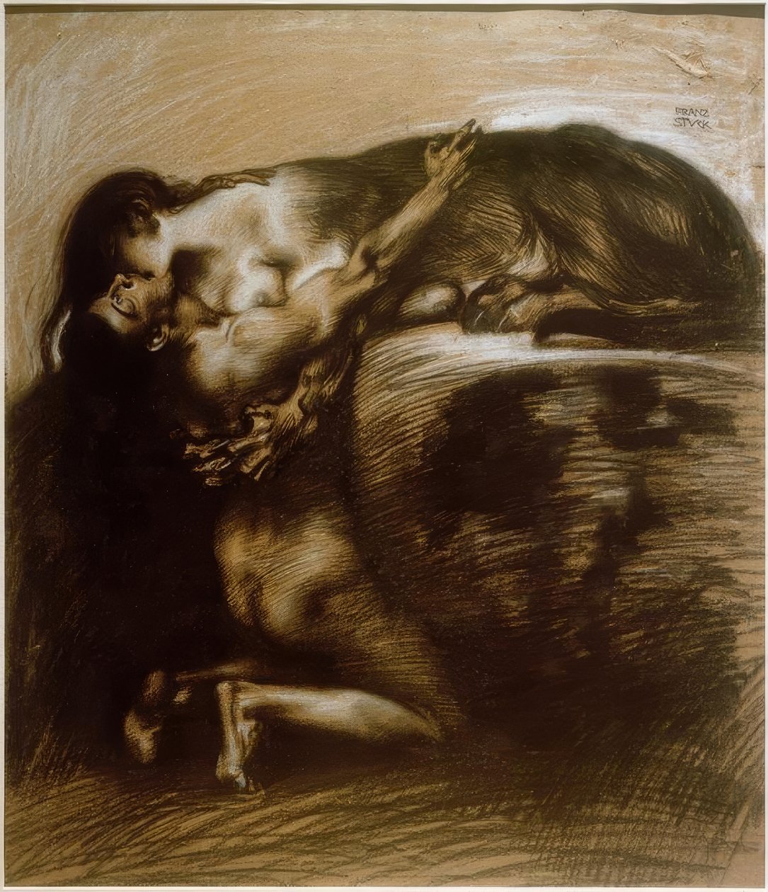 Der Kuss der Sphinx von Franz von Stuck