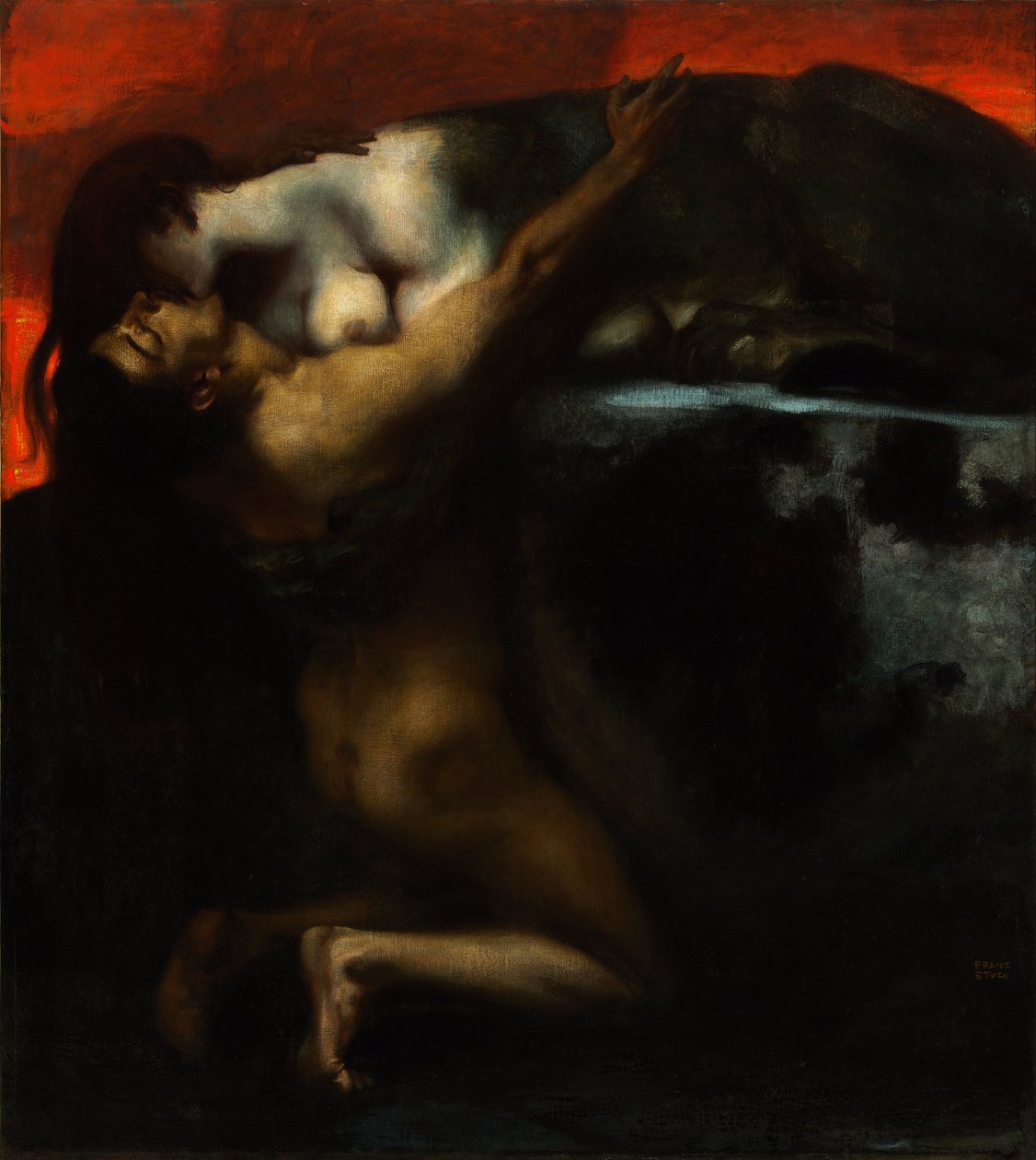 Der Kuss der Sphinx von Franz von Stuck