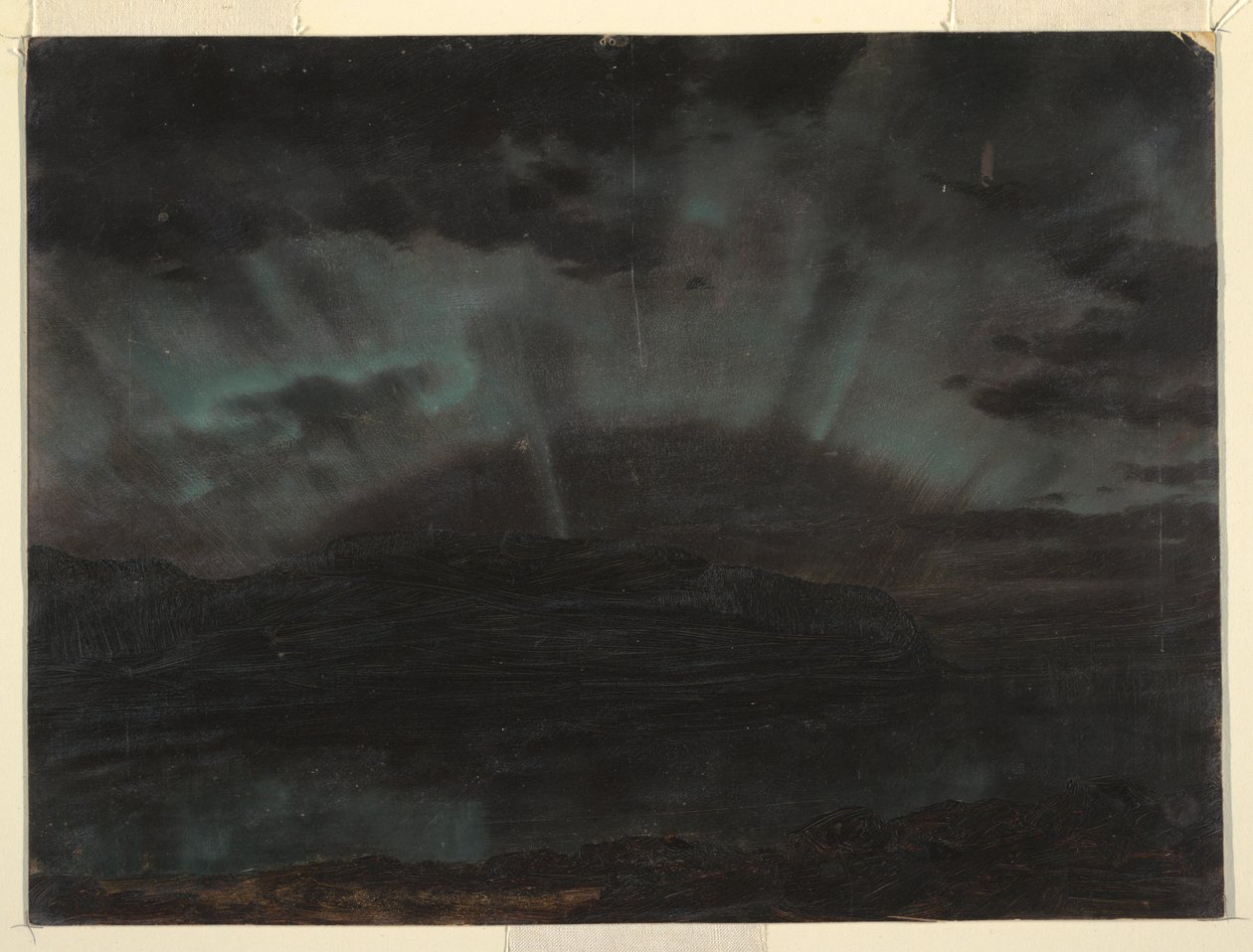 Aurora Borealis, Mt. Desert Island, von Bar Harbor, Maine, September 1860 von Frederic Edwin Church