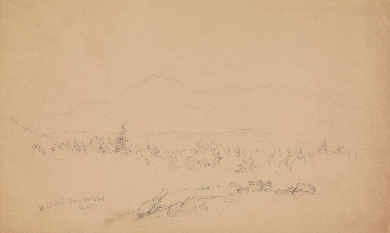Mount Katahdin aus dem Westen von Frederic Edwin Church
