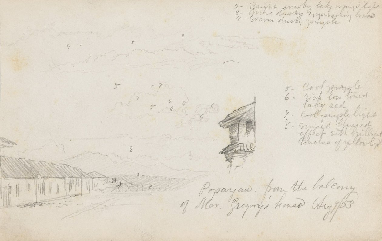 Popayan, Kolumbien; Verso- Berglandschaft, Kolumbien von Frederic Edwin Church