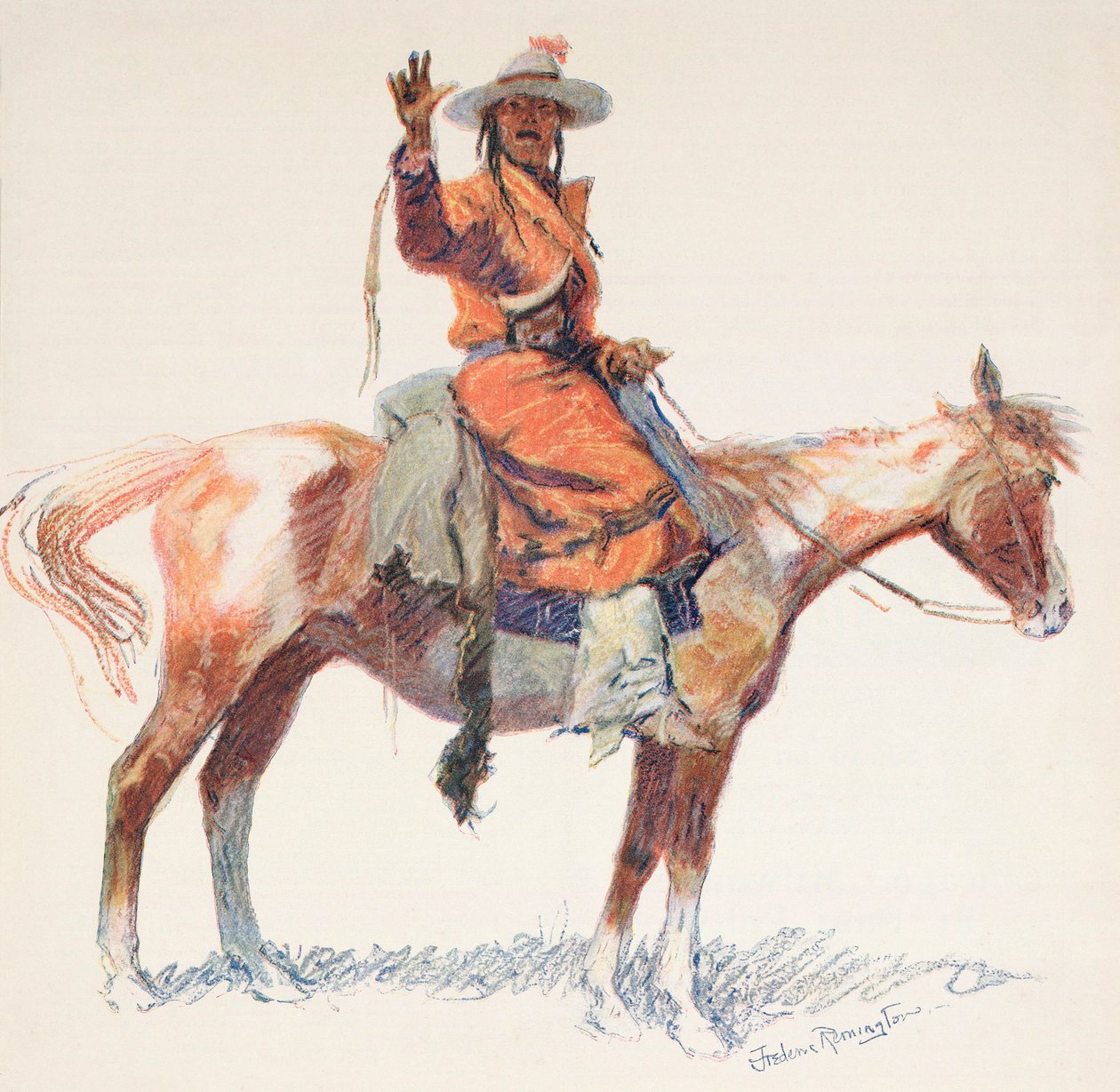 Ein Apache-Scout von Frederic (after) Remington