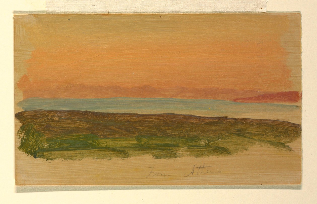 Athen, Blick vom Meer von Frederic Edwin Church
