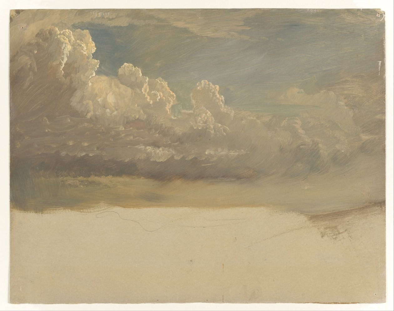 Wolkenstudie von Frederic Edwin Church