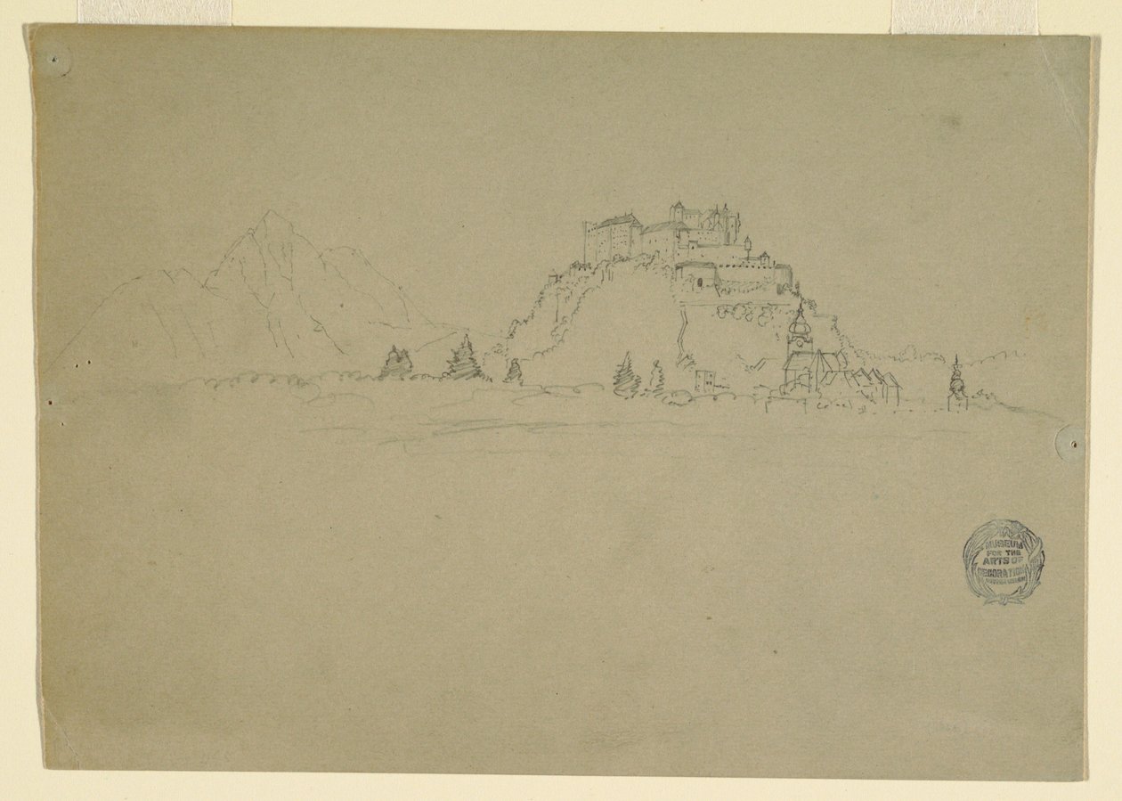 Hehensalzburg, Österreich (Verso), 1868 von Frederic Edwin Church