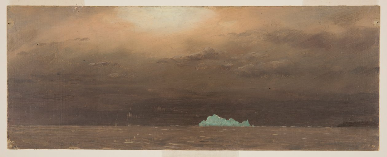 Zeichnung, Eisberg, Neufundland, 1859 von Frederic Edwin Church