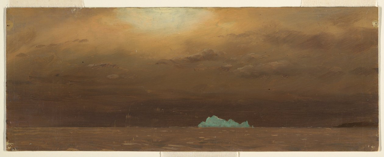 Zeichnung, Eisberg, Neufundland, 1859 von Frederic Edwin Church