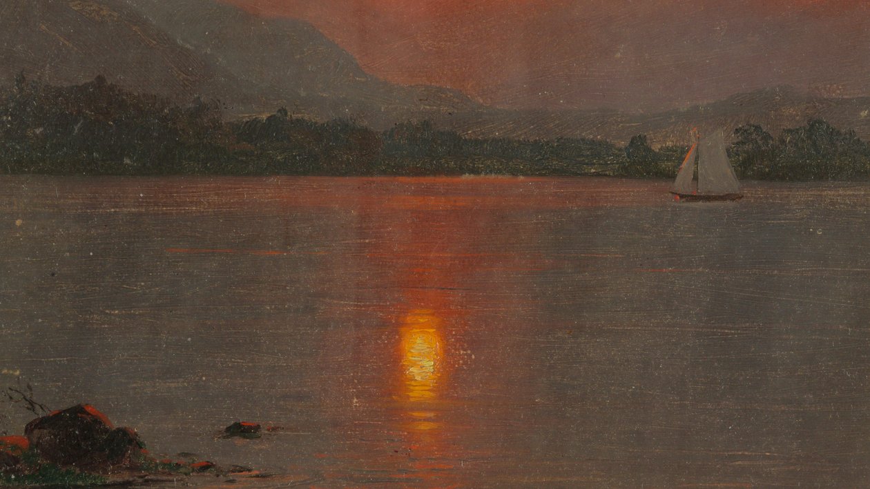 Lake Millinocket, Sonnenuntergang, 1870–80 von Frederic Edwin Church