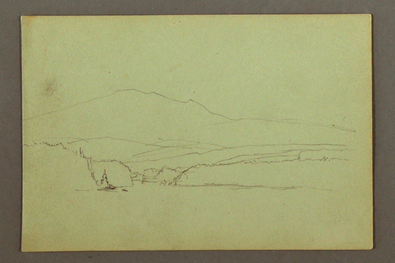 See, Hügelkette, möglicherweise 1856 von Frederic Edwin Church