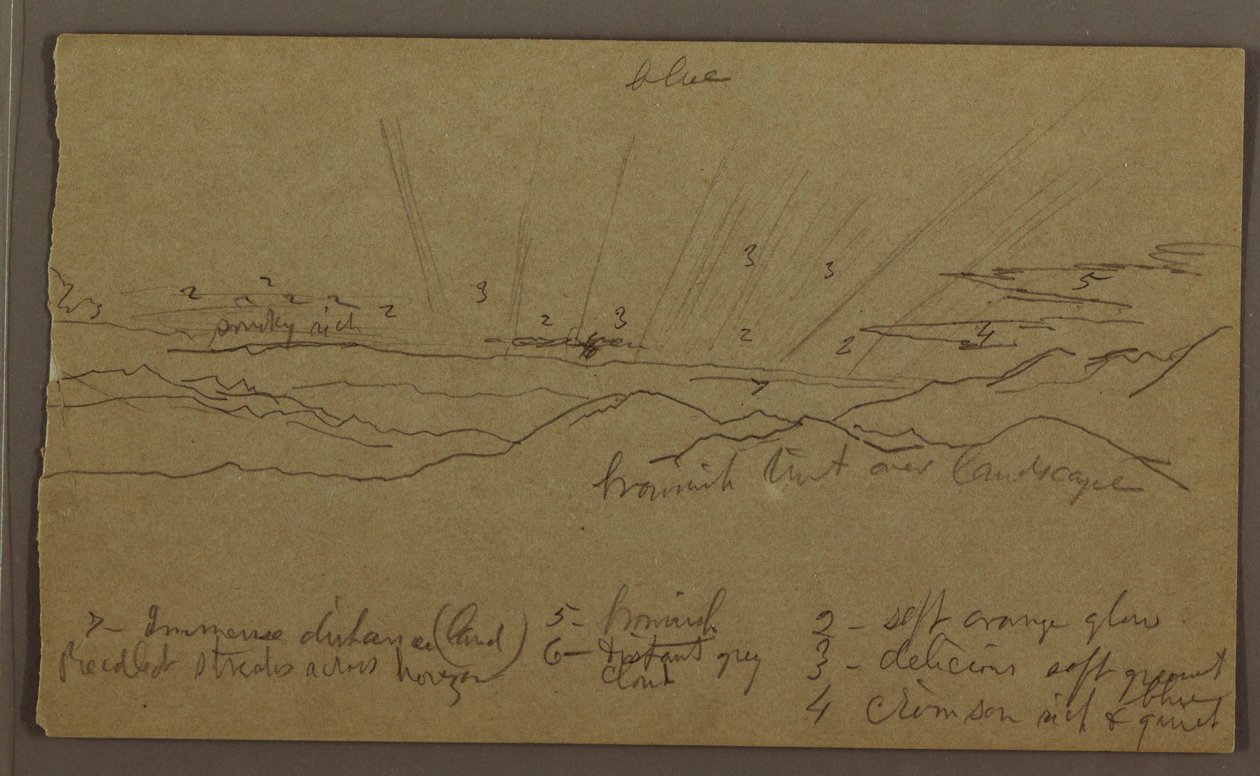 Zeichnung, Landschaft, Mai–August 1865 von Frederic Edwin Church
