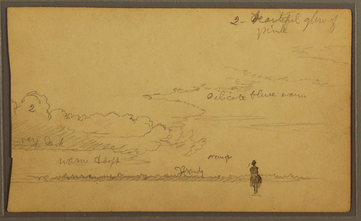 Landschaft mit Figur, 1857 von Frederic Edwin Church
