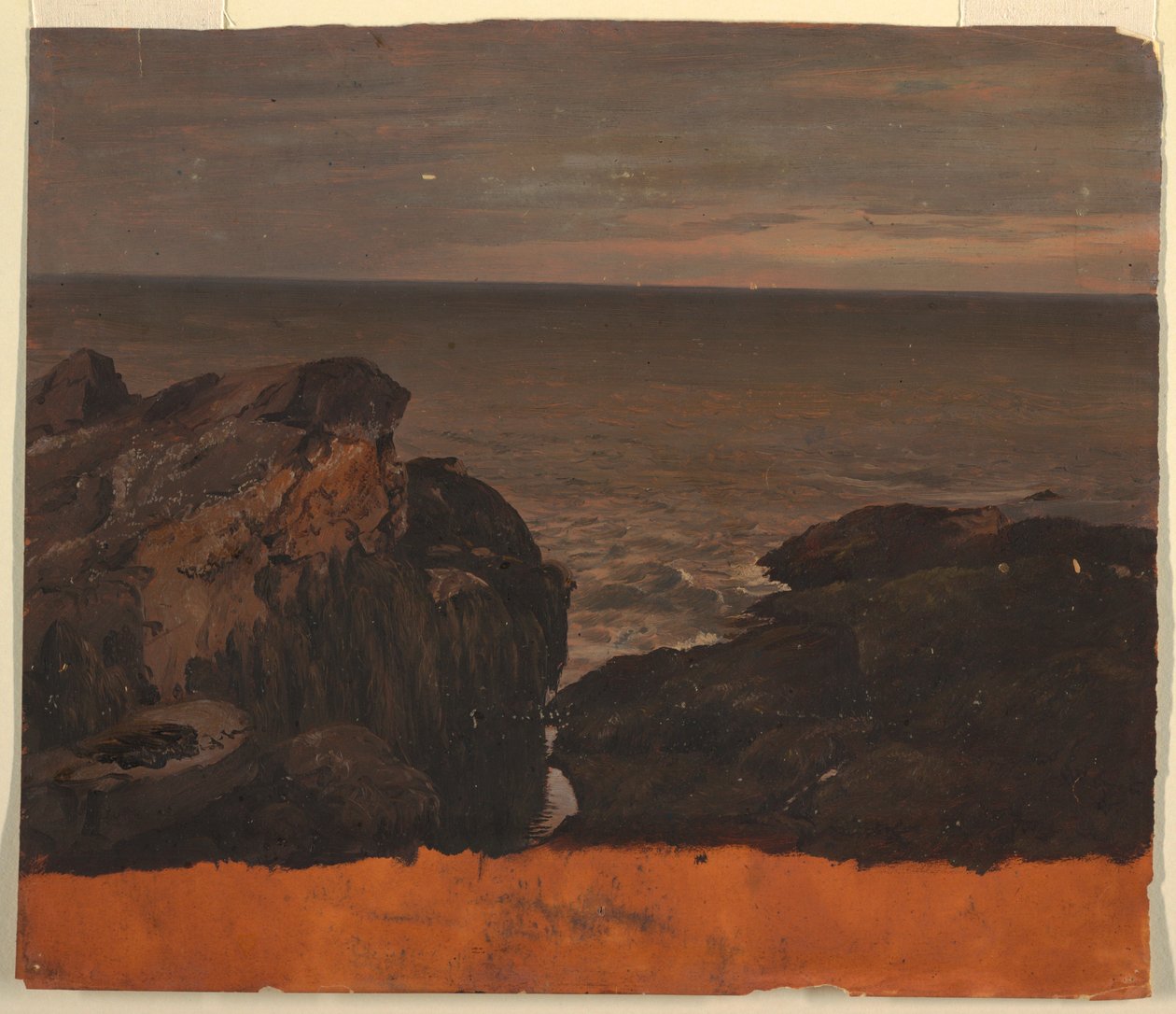 Zeichnung, Küste von Maine, ca. 1850 von Frederic Edwin Church