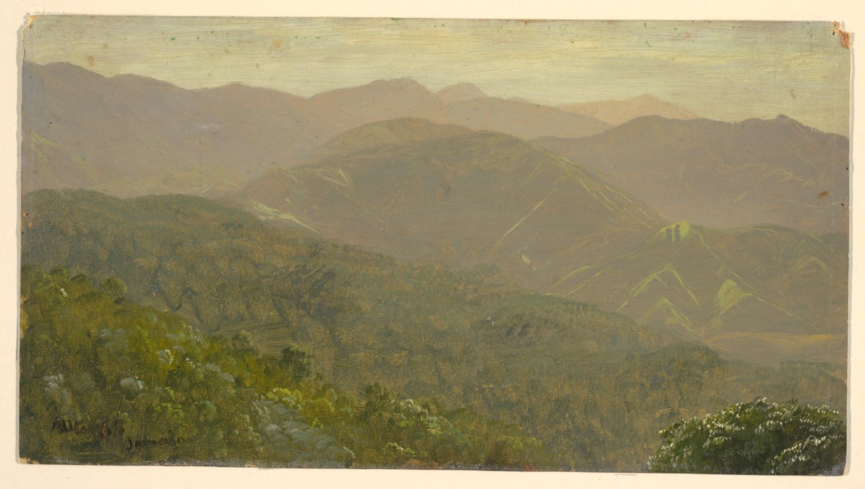 Zeichnung, Berglandschaft, August 1865 von Frederic Edwin Church
