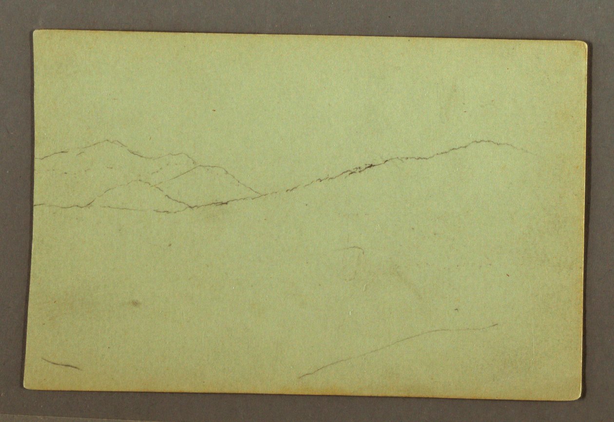 Zeichnung, Berggipfel, möglicherweise 1856 von Frederic Edwin Church