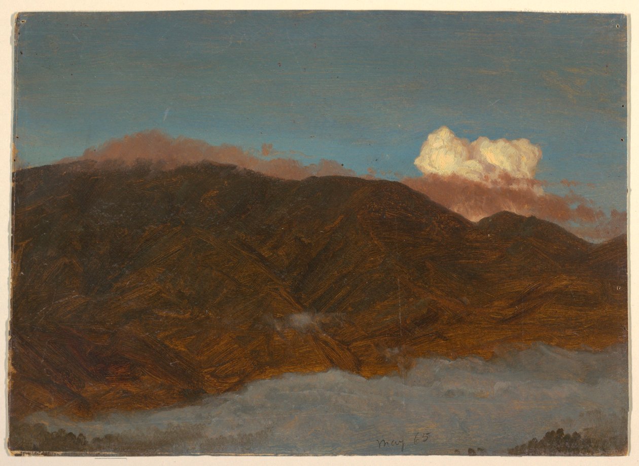 Zeichnung, Bergige Landschaft, Mai 1865 von Frederic Edwin Church