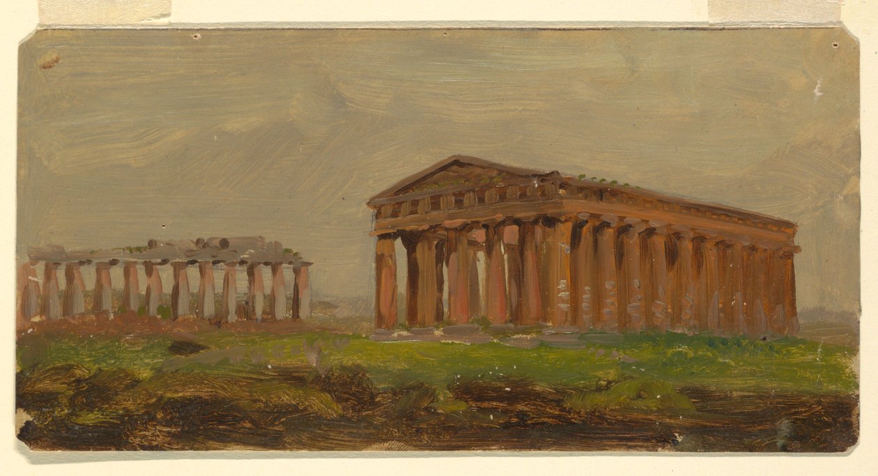 Paestum, Tempel des Neptun, 1868 von Frederic Edwin Church