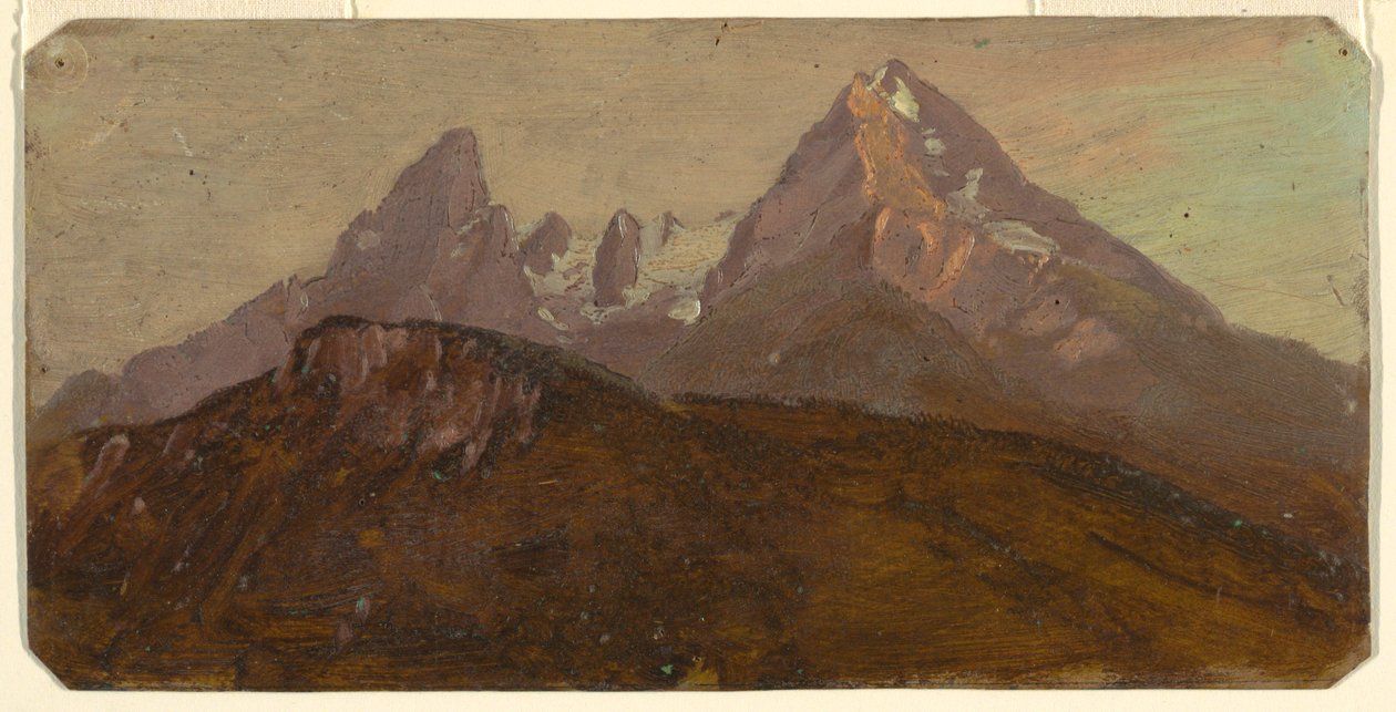 Der Watzmann, Berchtesgaden, Bayern, 1868 von Frederic Edwin Church