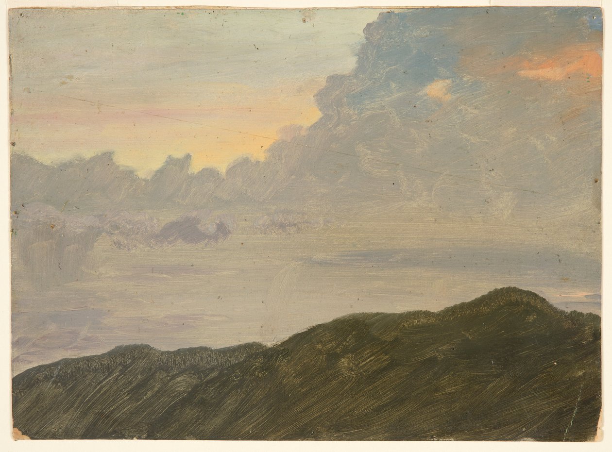 Hügel und Wolken von Frederic Edwin Church