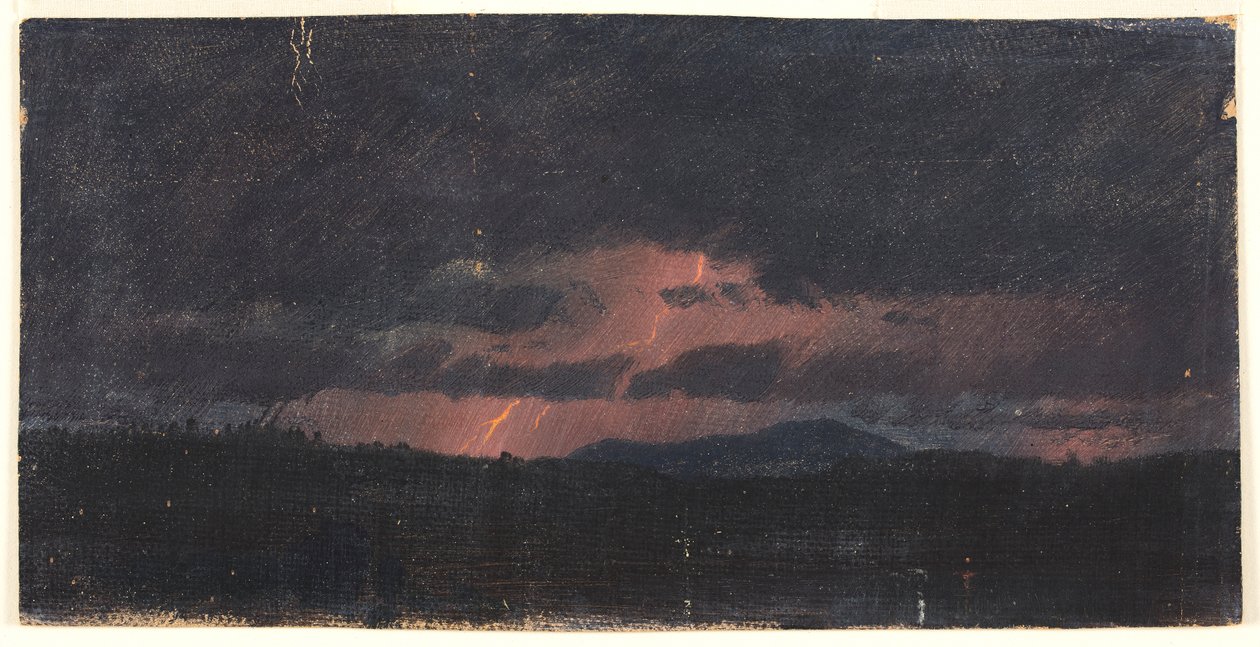 Sturm über dem Hudson Valley von Frederic Edwin Church