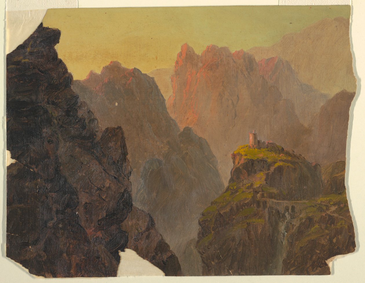 Studie aus imaginärer südamerikanischer Landschaft von Frederic Edwin Church