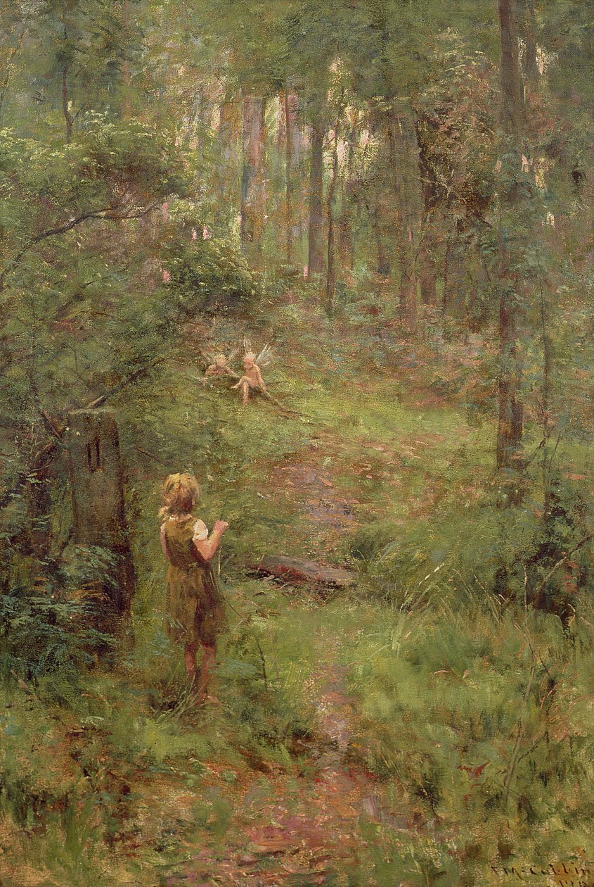 Was das kleine Mädchen im Busch sah, 1904 von Frederick McCubbin
