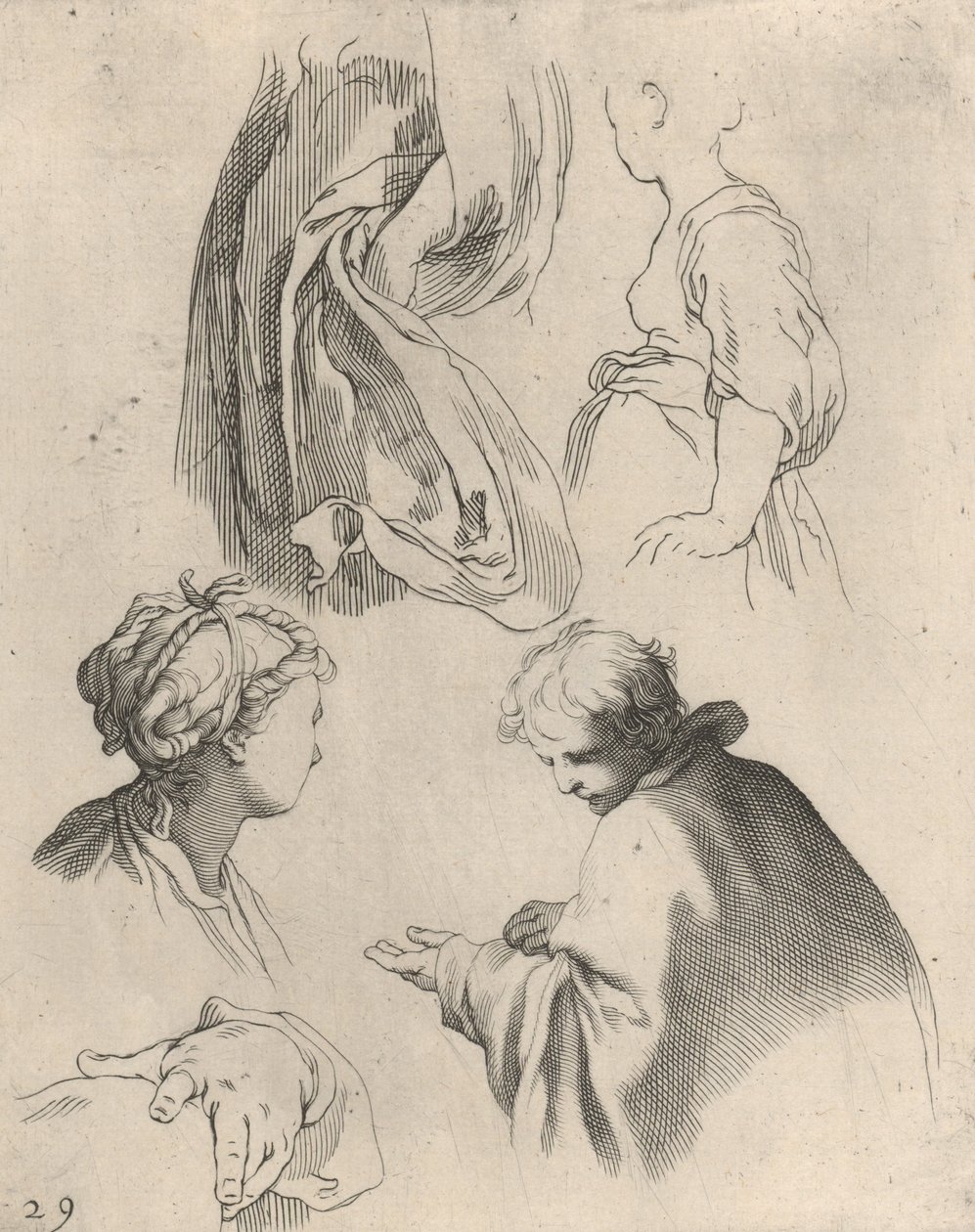Figurenstudien aus dem Zeichenbuch von Frederick Bloemaert