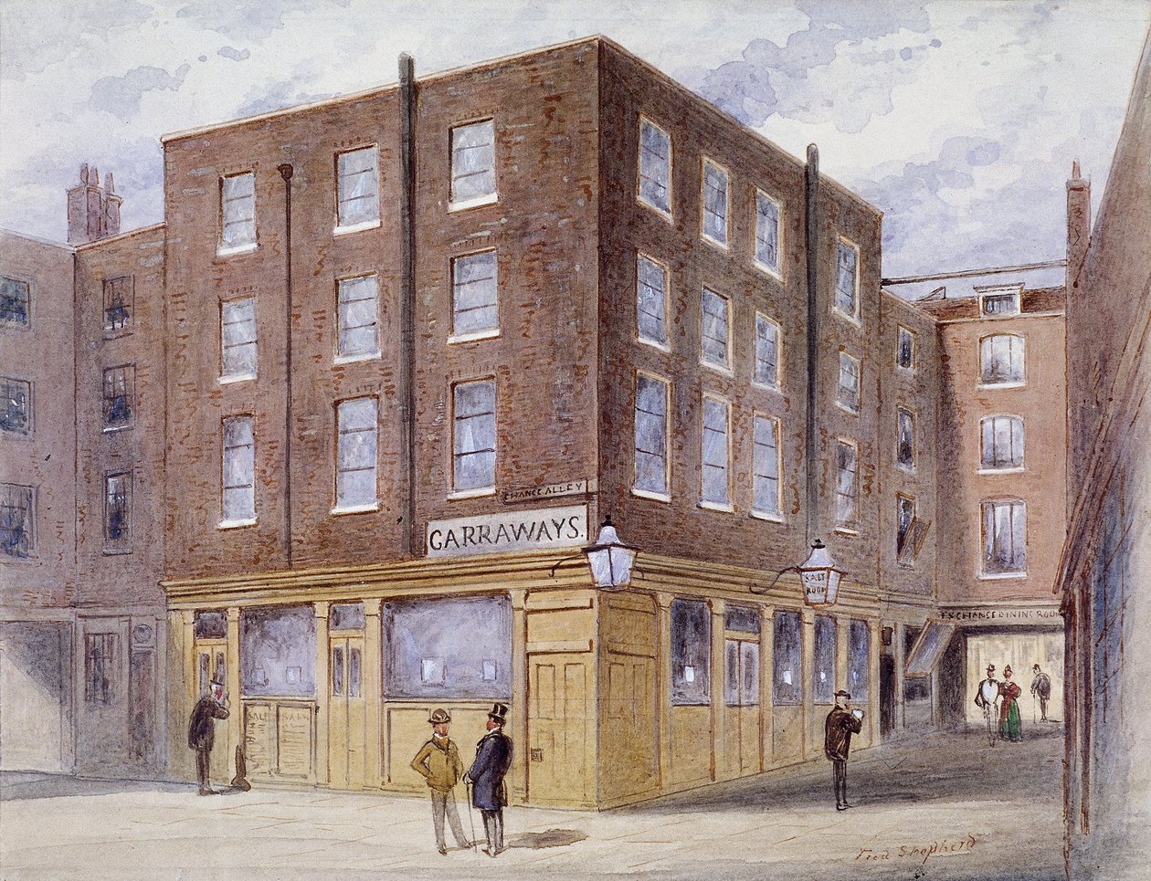 Change Alley, London, 1873 von Frederick Napoleon Shepherd