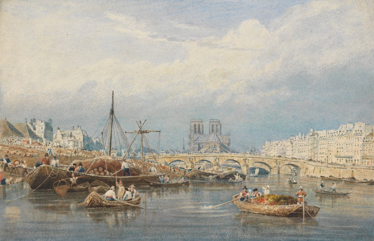 Die Seine mit Notre Dame von Frederick Nash