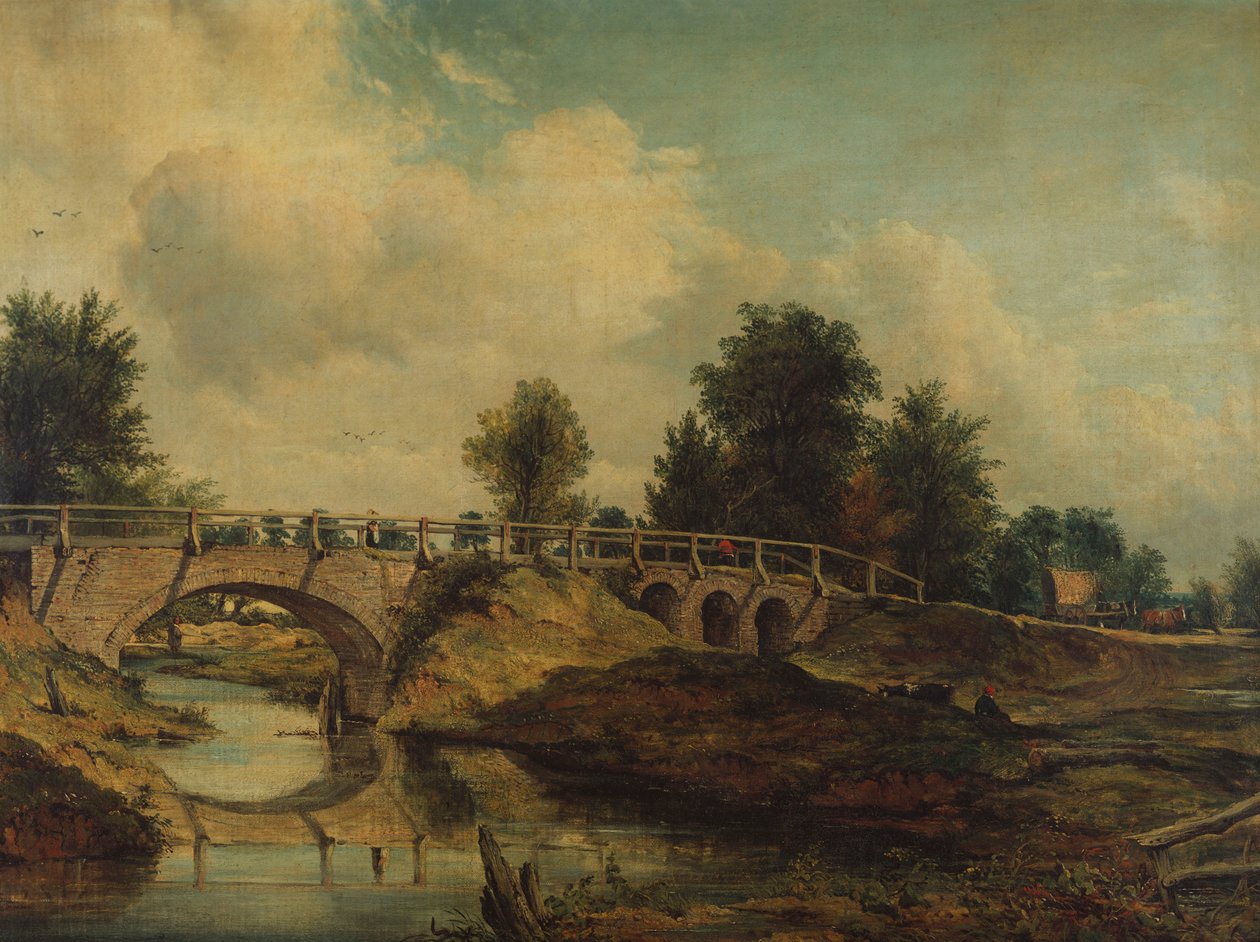 Die Brücke über den Fluss Stour von Frederick Waters Watts