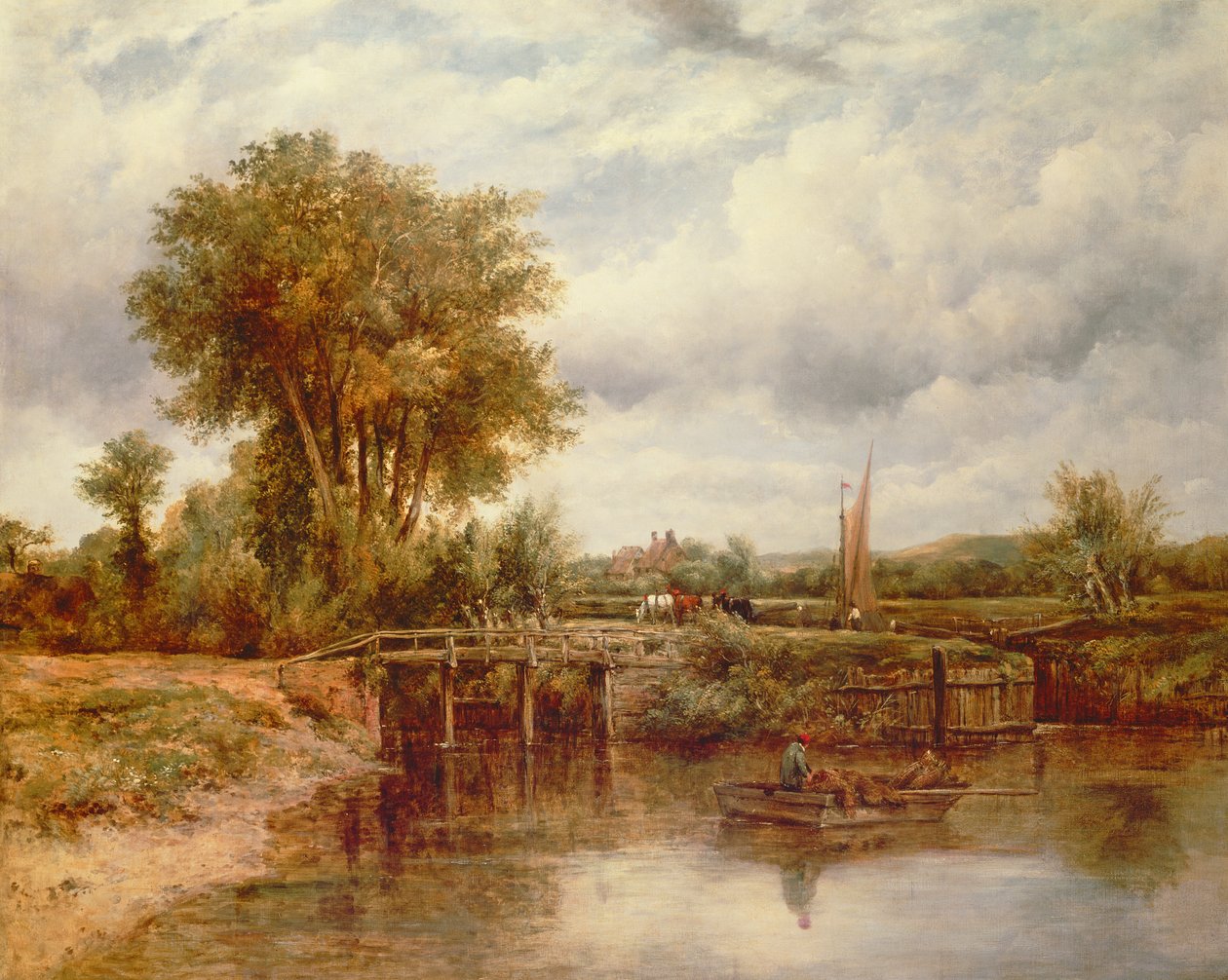 Die Schleuse bei Dedham von Frederick Waters Watts