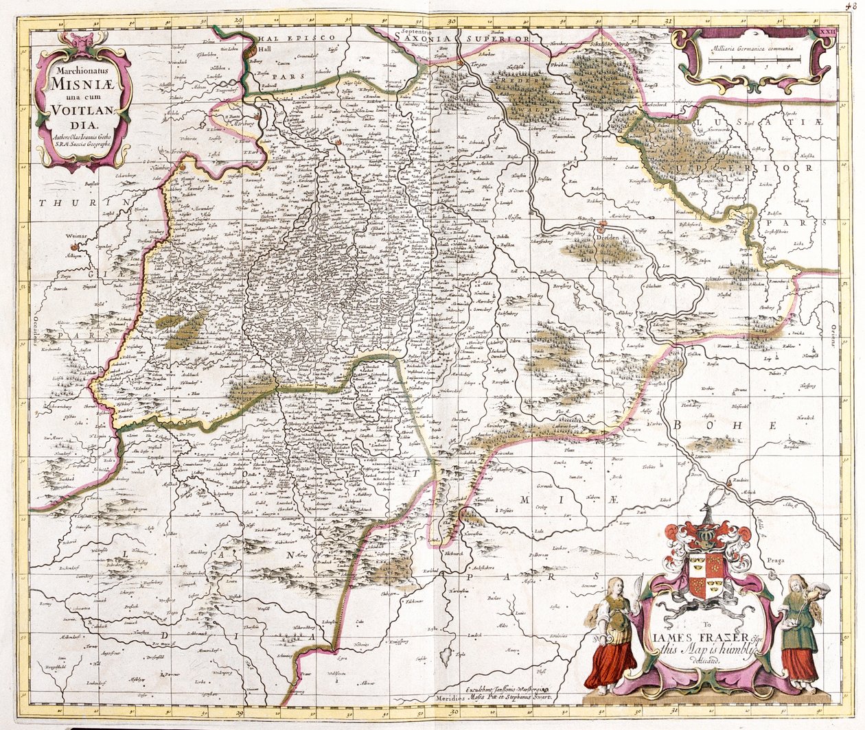 Sachsen, Deutschland von Frederick de Wit