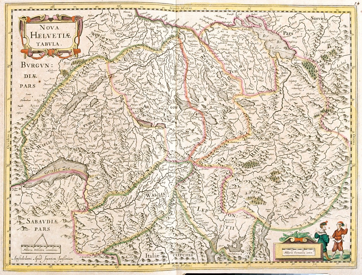 Schweiz von Frederick de Wit