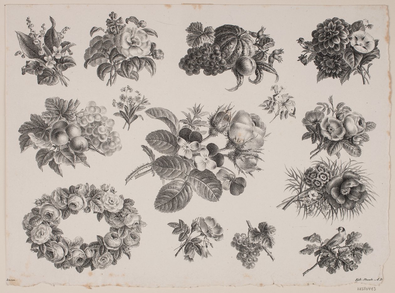 Blumenmotive von Frederik Schepelern