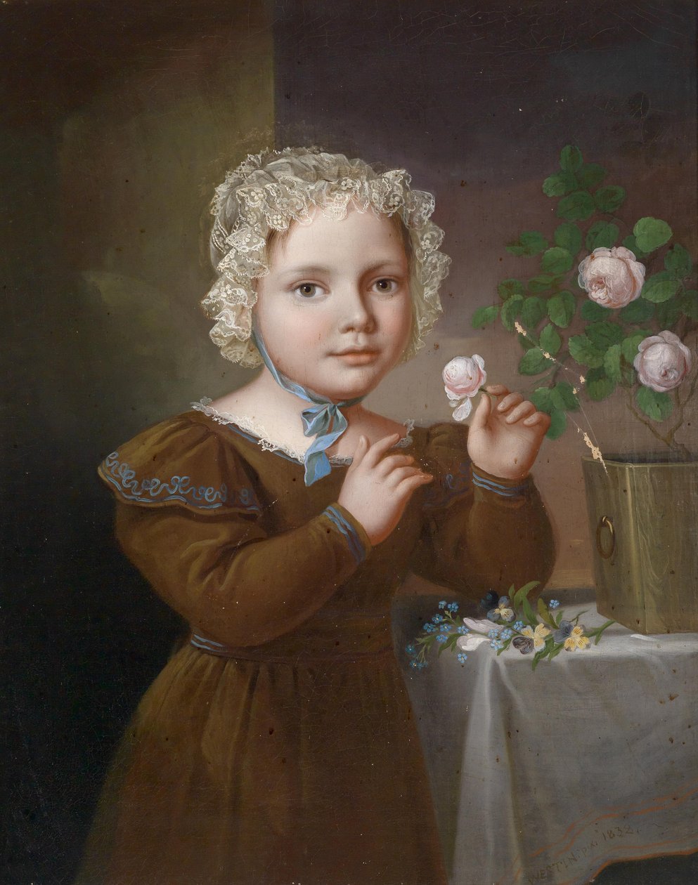 Mädchen mit Rosen von Fredric Westin