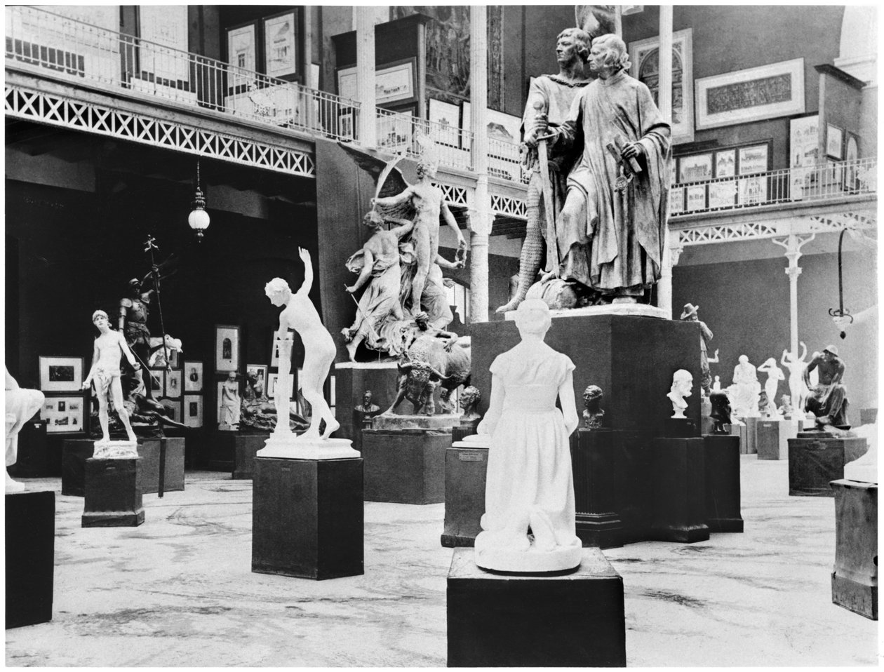 Belgische Schöne Künste auf der Weltausstellung, Paris, 1889 von French Photographer