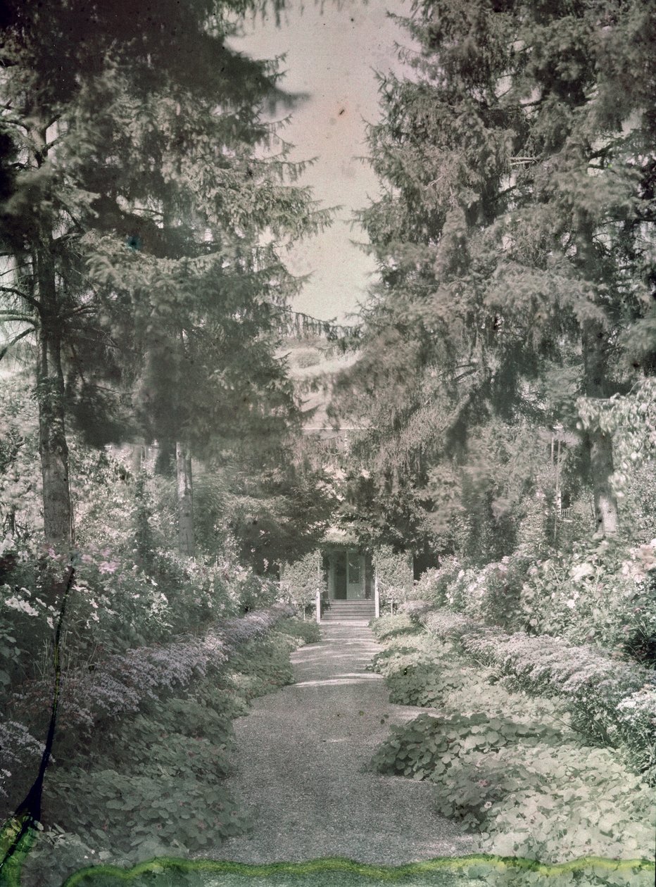 Pfad im Garten von Monet in Giverny, frühe 1920er Jahre von French Photographer