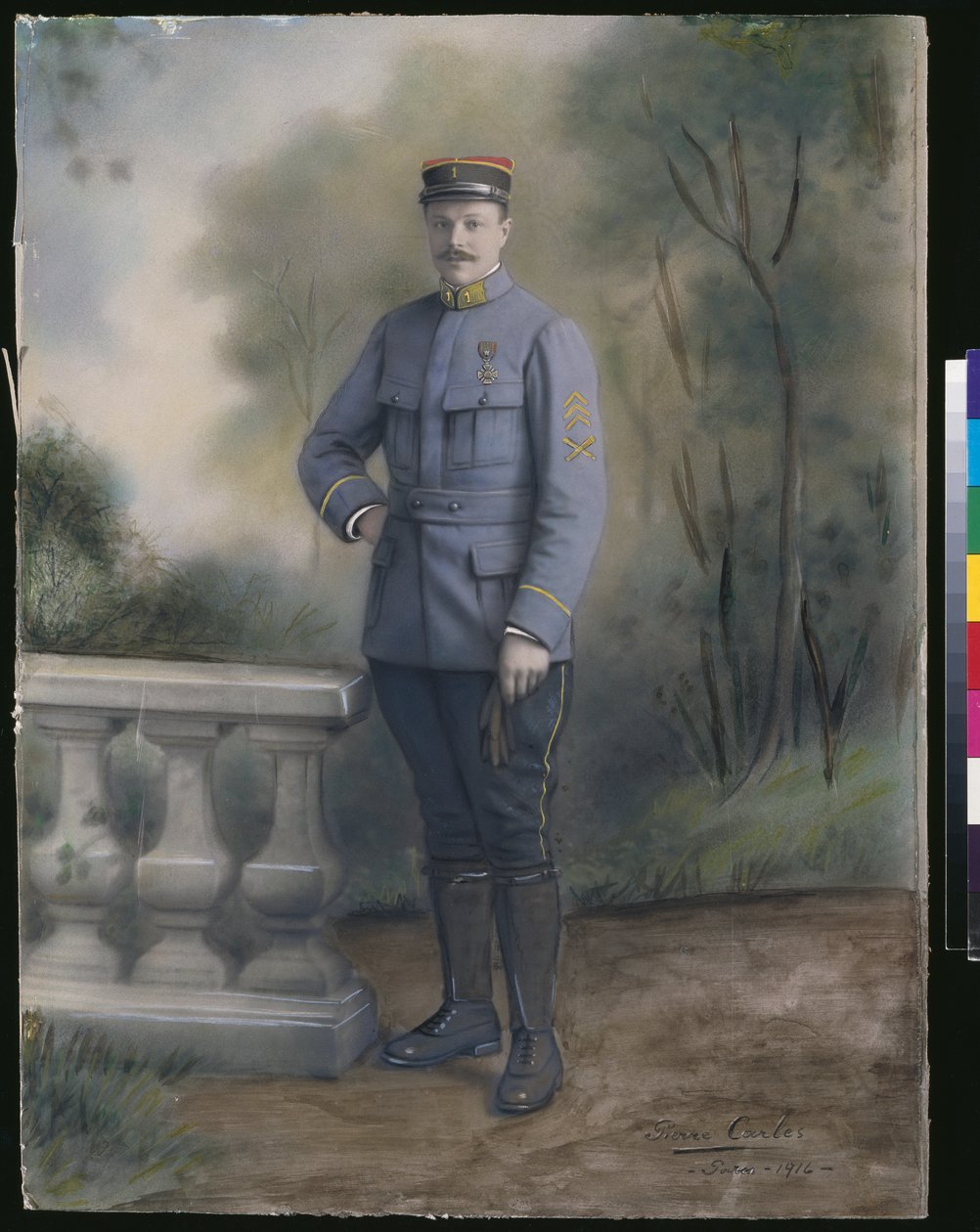 Leutnant des Ersten Infanterieregiments, 1916 von French Photographer