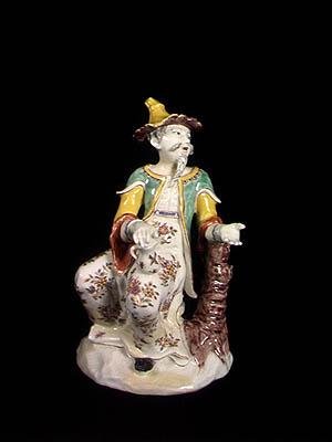 Figur eines chinesischen Mannes, aus Saint-Cloud (Porzellan) von French School