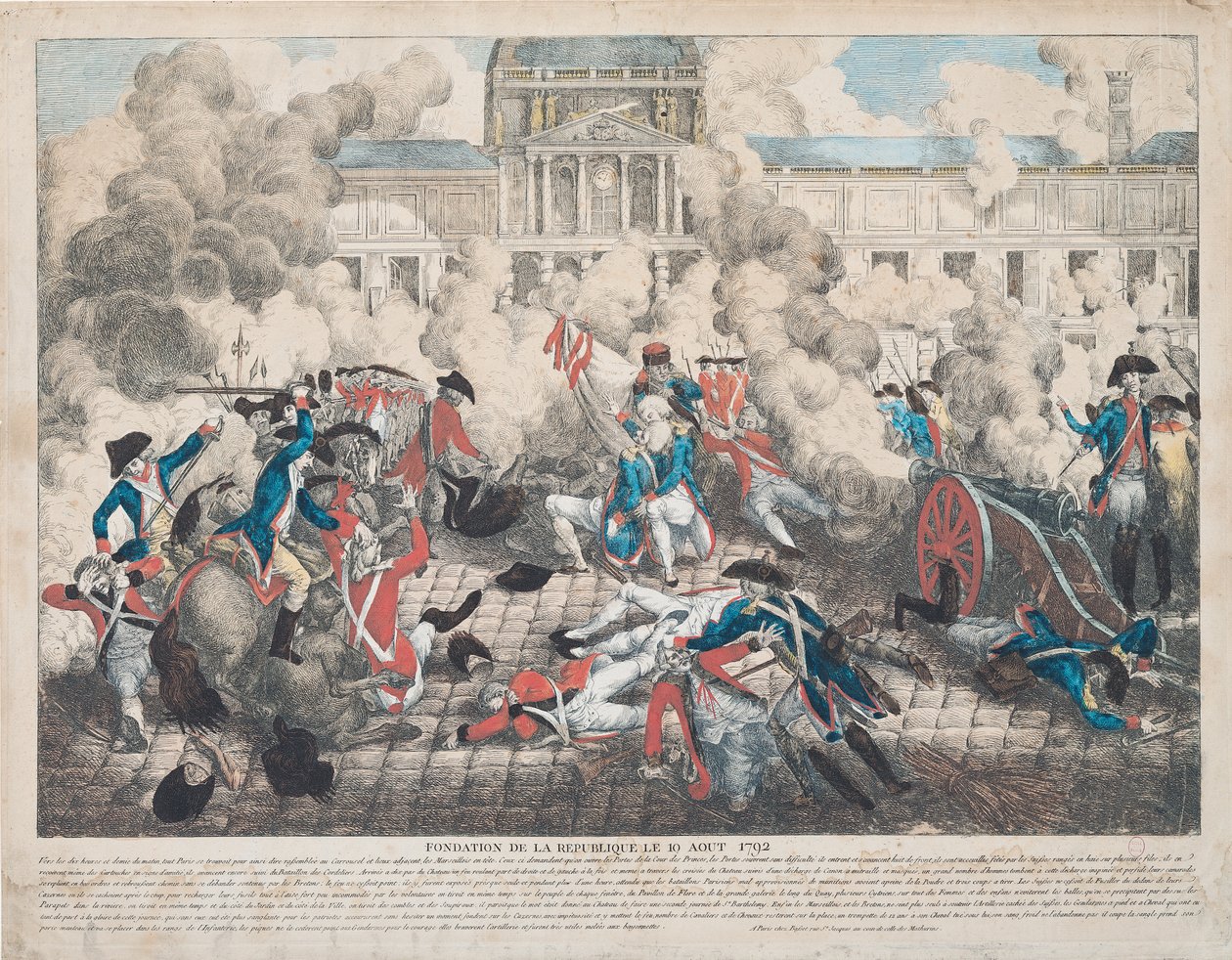 Gründung der Republik, 10. August 1792 von French School