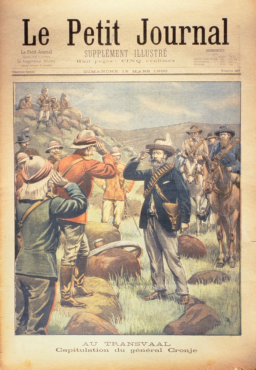 Im Transvaal: die Kapitulation von General Cronje, Titelseite von 