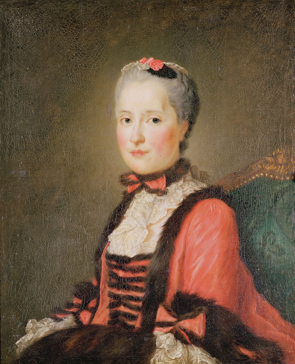 La Dauphine Marie-Josephe de Saxe (1731-67) zugeschrieben Jean Marc Nattier (1685-1766) oder Jean Baptiste Perroneau (1715-83) von French School