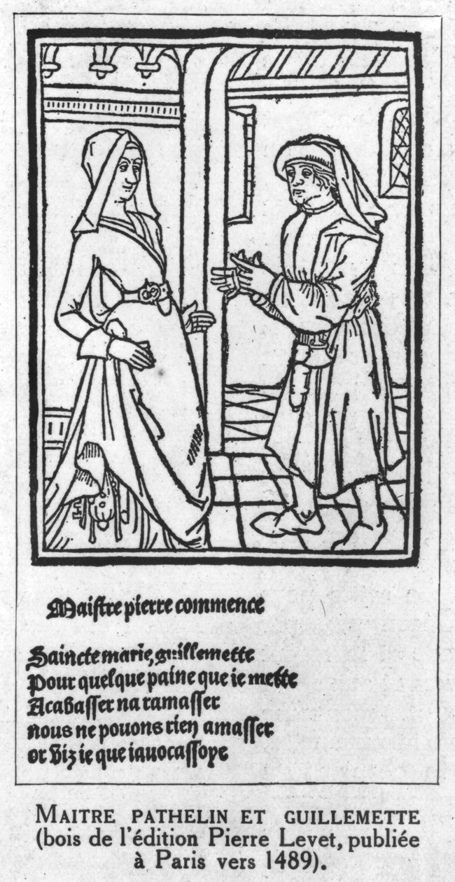 Maitre Pathelin und Guillemette, Illustration aus 