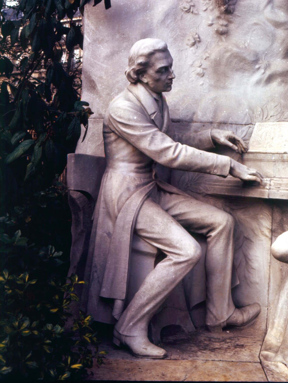 Denkmal für Frederic Chopin (1810-49) (Marmor) (Detail) von French School