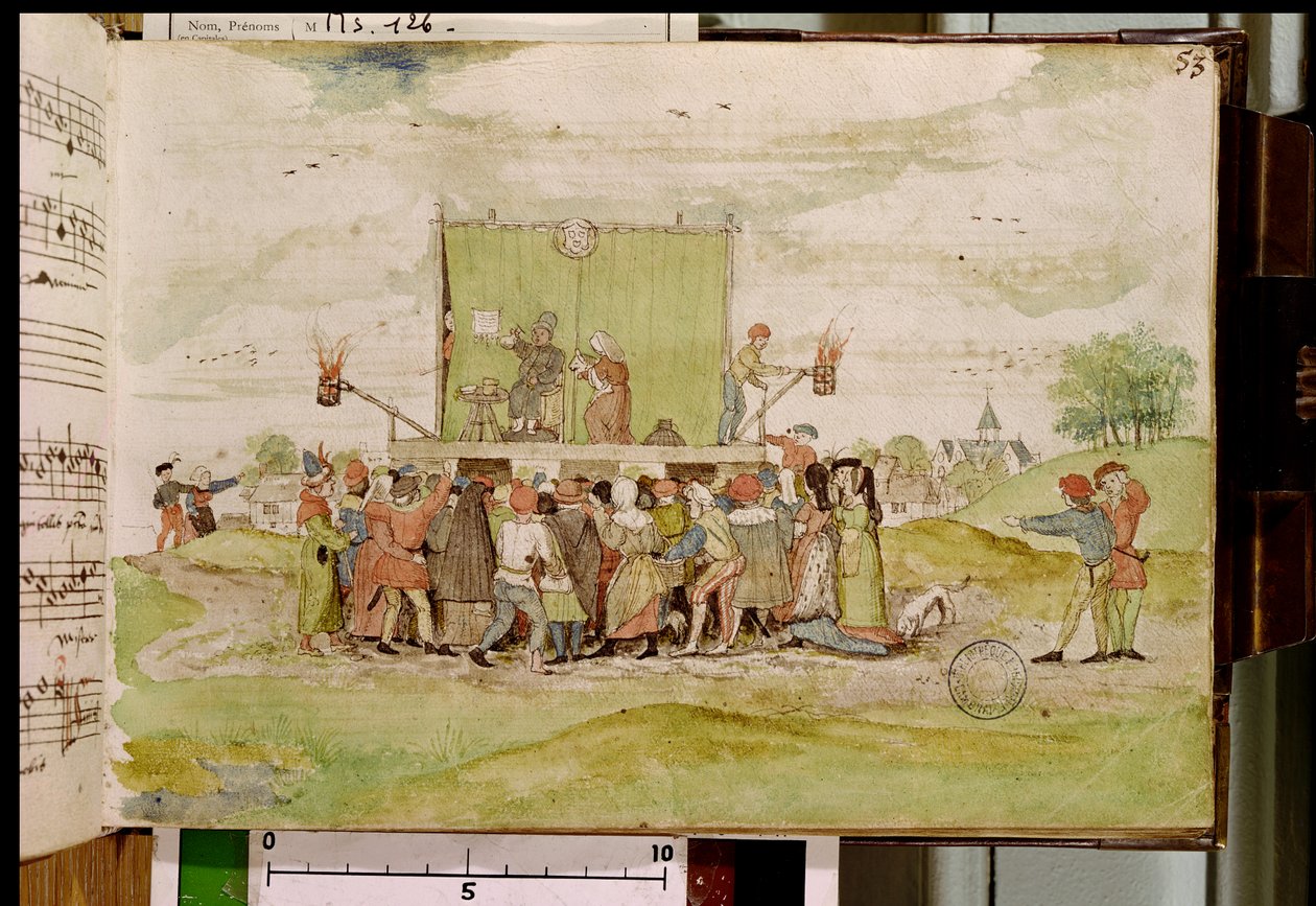 Ms 126 f.53r Quacksalber, der Urin für seine Diagnose untersucht, aus 