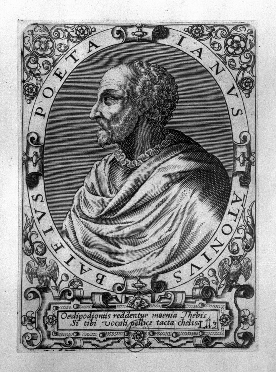 Porträt von Jean Antoine de Baif (1532-89) von French School