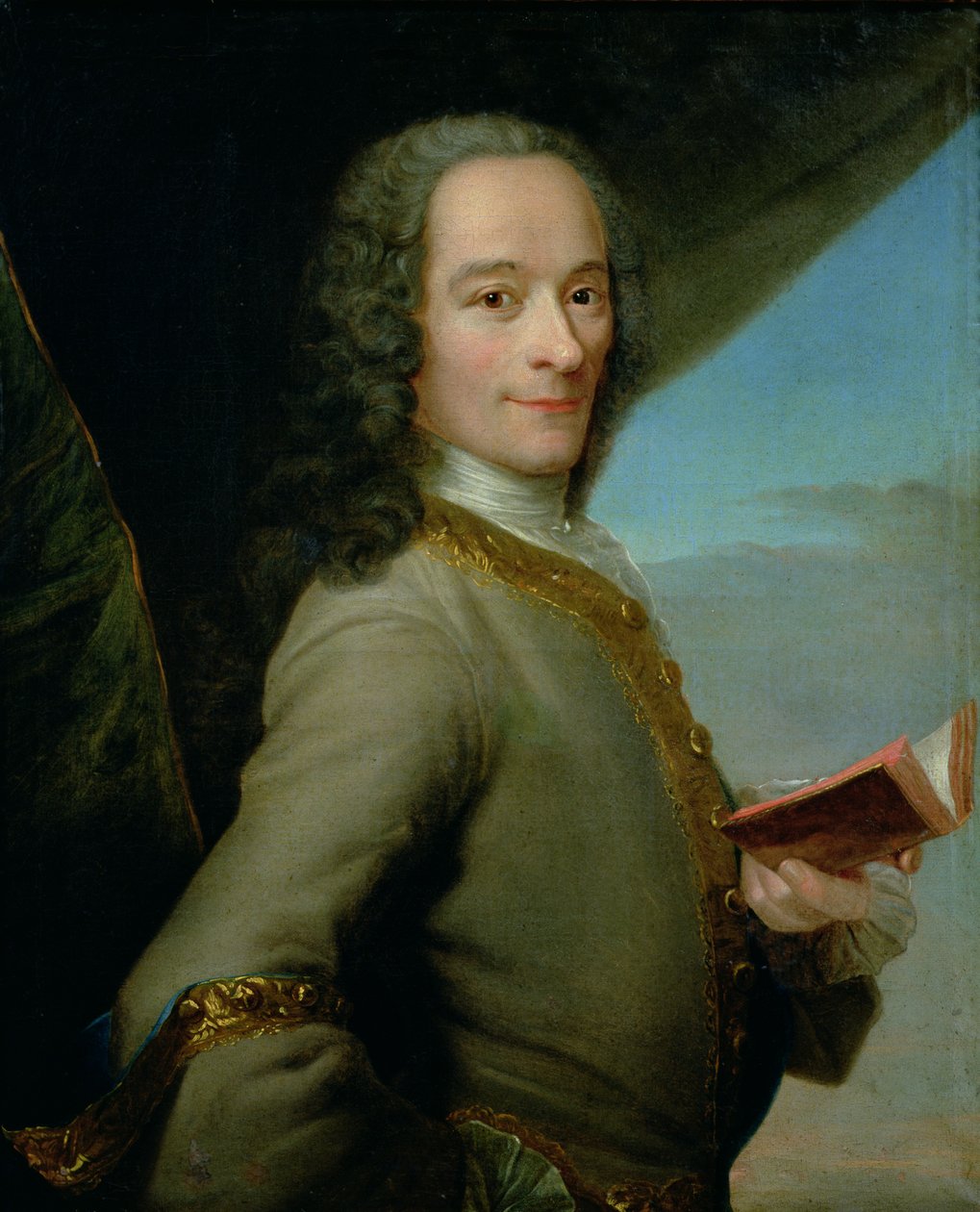 Porträt des jungen Voltaire (1694-1778) von French School